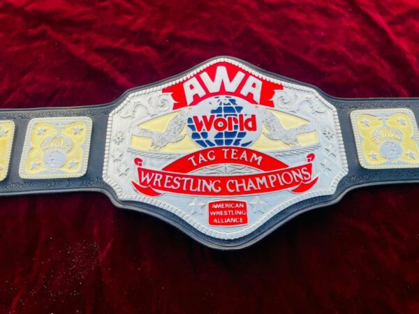 AWA TAG TEAM TITLE BELT BY EPIC QUALITY
